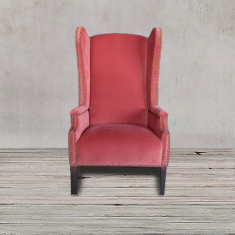 Кресло Самуэль Samuel/Velvet 44, каркас дуб, обивка бельгийский вельвет, pink, ROOMERS FURNITURE Кресло Самуэль Samuel/Velvet 44, каркас дуб, обивка бельгийский вельвет, pink, ROOMERS FURNITURE