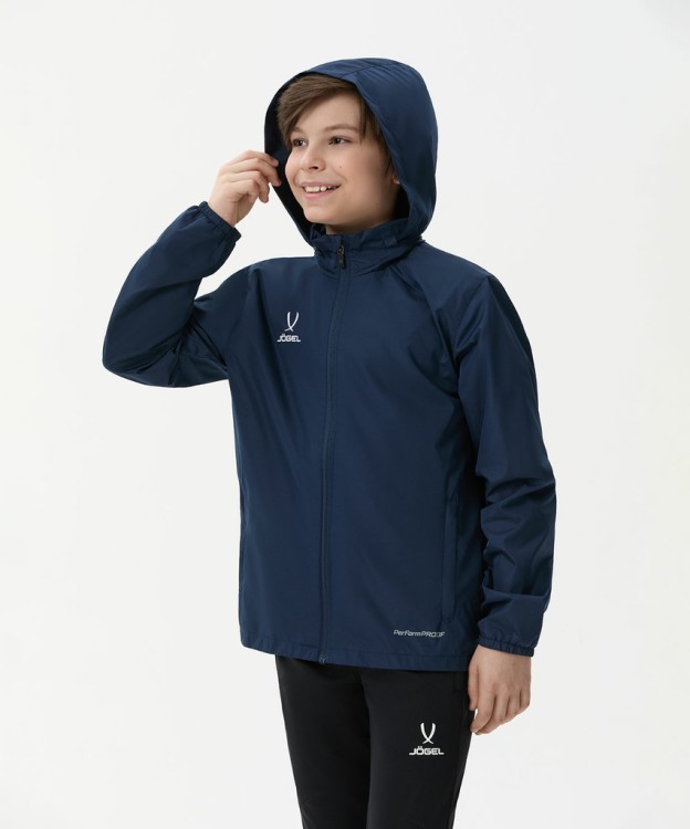 Куртка ветрозащитная JÖGEL DIVISION PerFormPROOF Shower Jacket, темно-синий, детский (1950249)