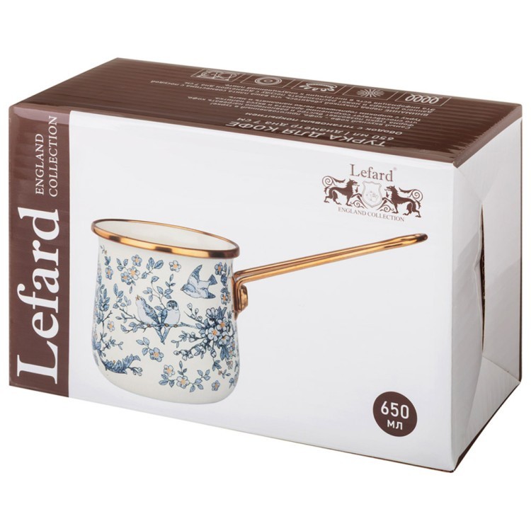 Турка эмалированная lefard, серия royal garden, 650 мл Lefard (950-789)