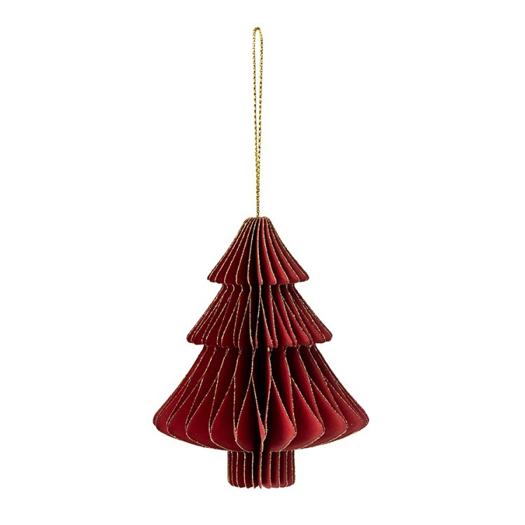 Набор новогодних украшений из бумаги Огни в лесу из коллекции new year essential, 3шт. (81012)