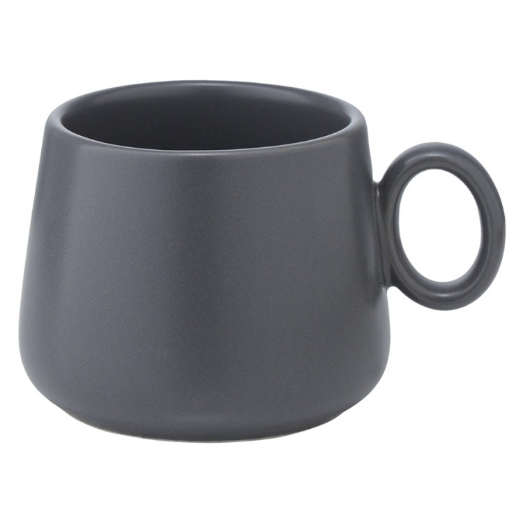 Набор из двух чашек с блюдцами темно-серого цвета из коллекции essential, 120 мл (75187)