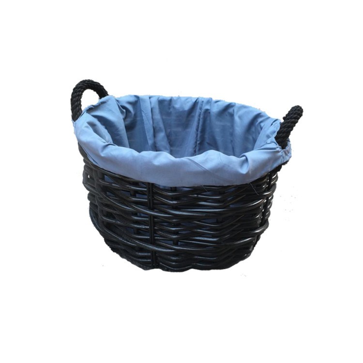 Корзина TMD- Basket 60, Ротанг, Black, ROOMERS FURNITURE