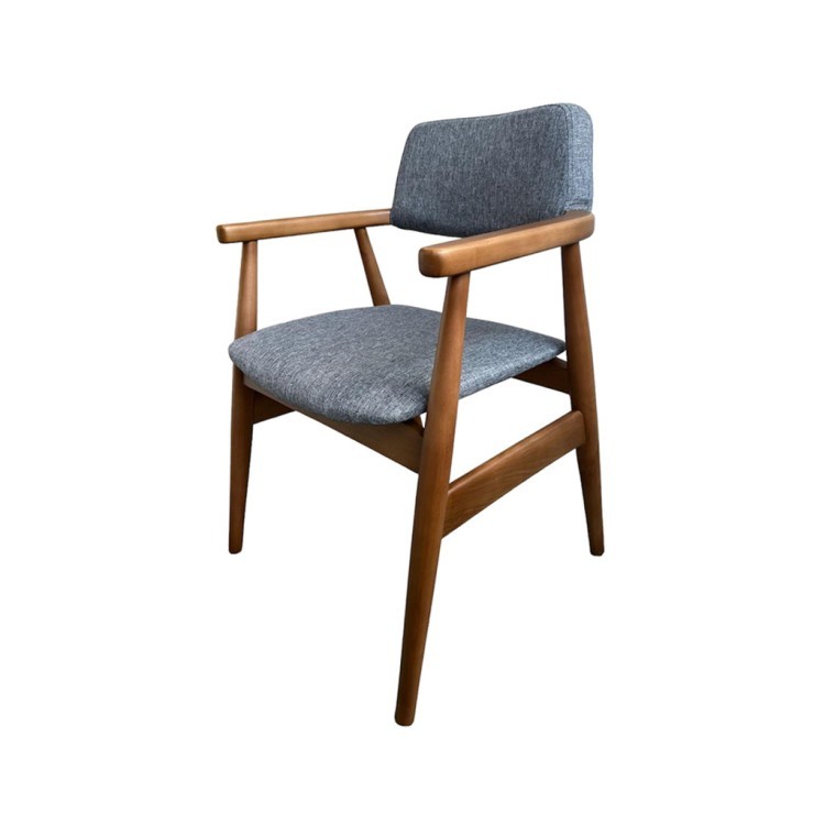 Полукресло BEST/D9/300, Бук, текстиль, brown/dark grey, ROOMERS FURNITURE