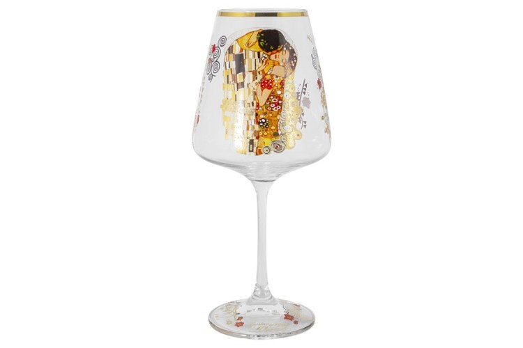Бокал для вина Поцелуй (Г.Климт), 0,5 л - CAR841-3601 Carmani