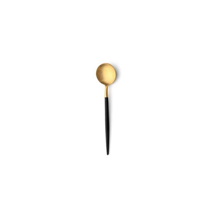Ложка кофейная GO.12GB, нержавеющая сталь 18/10, композитный материал, matte gold/black, CUTIPOL