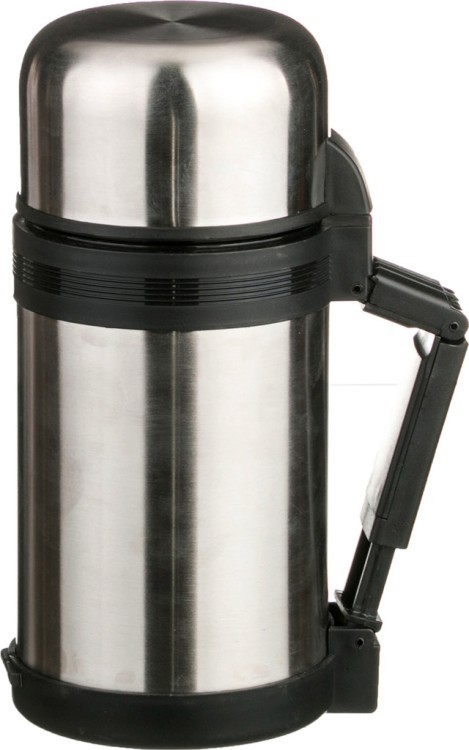 Термос agness с широким горлом 600 мл крышка-чашка, пластик. чашка, двойная пробка, колба нжс Agness (910-050)
