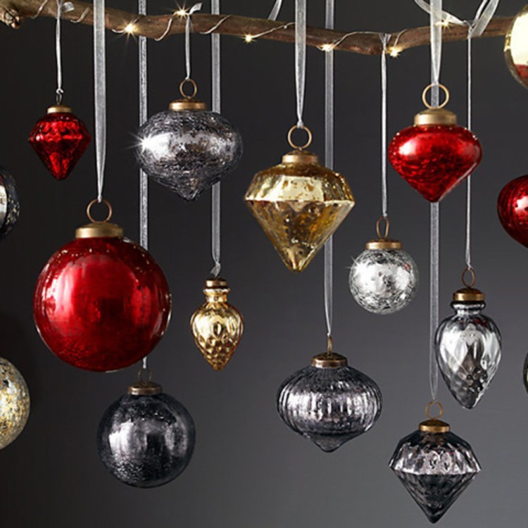 Новогодняя игрушка AL658170, 15, стекло, металл, Antique bronze, RESTORATION HARDWARE