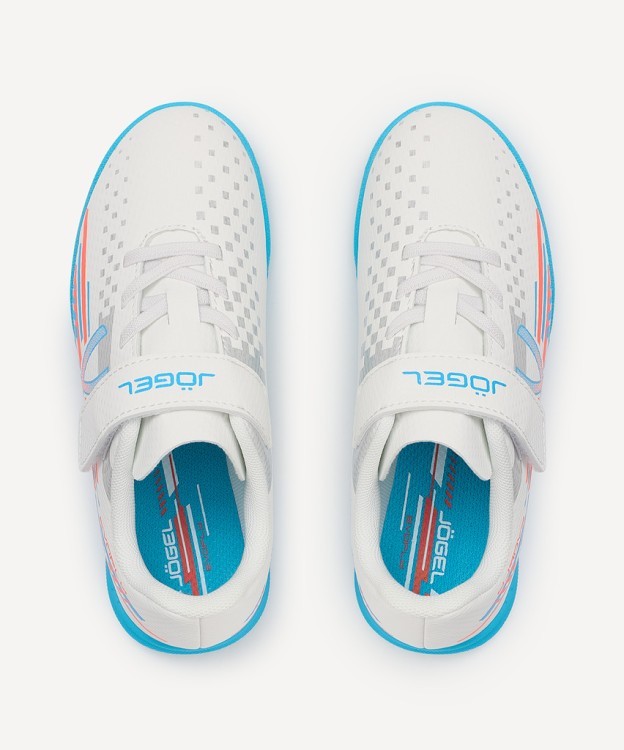 Бутсы многошиповые JÖGEL Evofly TF Talant White/blue, детский (2118211)