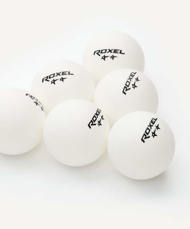 Мяч для настольного тенниса Roxel 2* Swift, белый, 6 шт. (610662)