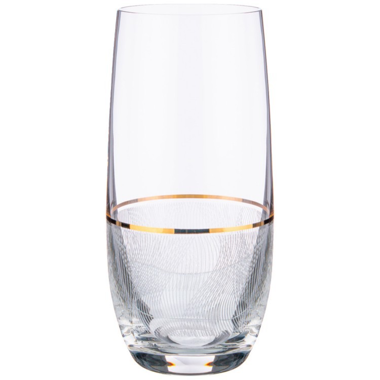 Набор стаканов для воды "viola elegance" из 6 шт. 350 мл. высота=15,5 см. Bohemia Crystal (674-730)