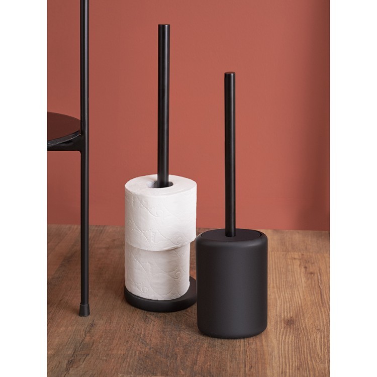 Держатель для туалетной бумаги slim, черный (78860)