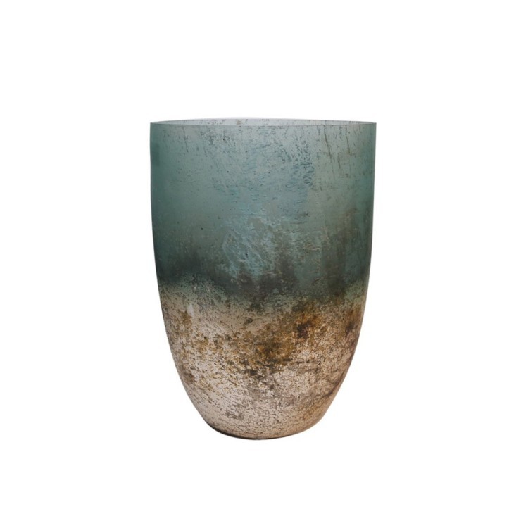 Подсвечник G1906, 25, glass, SILVER/GREEN, ROOMERS FURNITURE