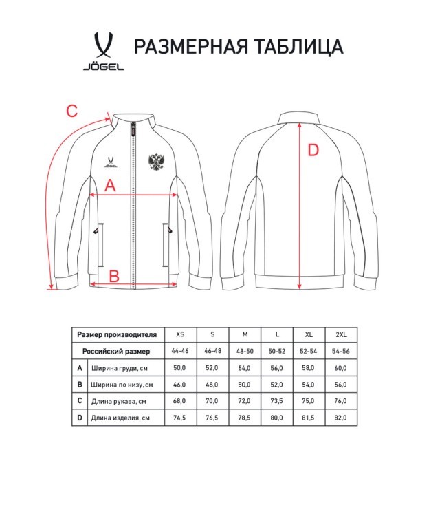 Олимпийка JOGEL NATIONAL Essential FZ Jacket, темно-синий (2111324)
