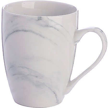 Кружка 340 мл Белый мрамор (мин. 4шт)LR (31236)