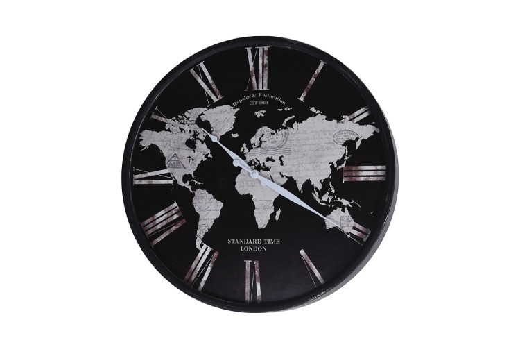 Часы настенные "Global" черные d57см (TT-00006581)
