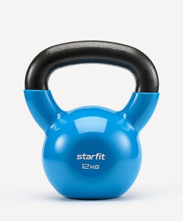 Гиря виниловая Starfit DB-401, 12 кг, синий (2103601)