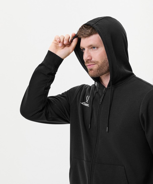 Худи на молнии JÖGEL ESSENTIAL Cotton Zip Hoodie, черный (2115322)