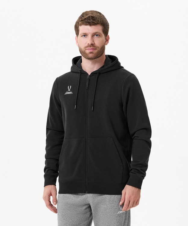 Худи на молнии JÖGEL ESSENTIAL Cotton Zip Hoodie, черный (2115322)