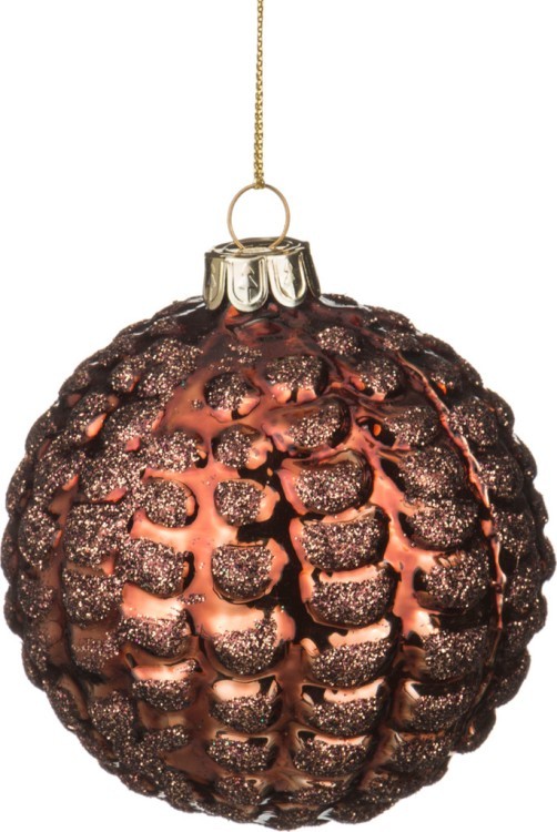 Декоративное изделие шар стеклянный диаметр=8 см. высота=9 см. цвет: коричневый (кор=96шт.) Dalian Hantai (862-107)