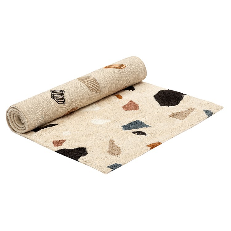 Ковер из хлопка terrazzo poetry из коллекции ethnic, 70х160 см (79354)