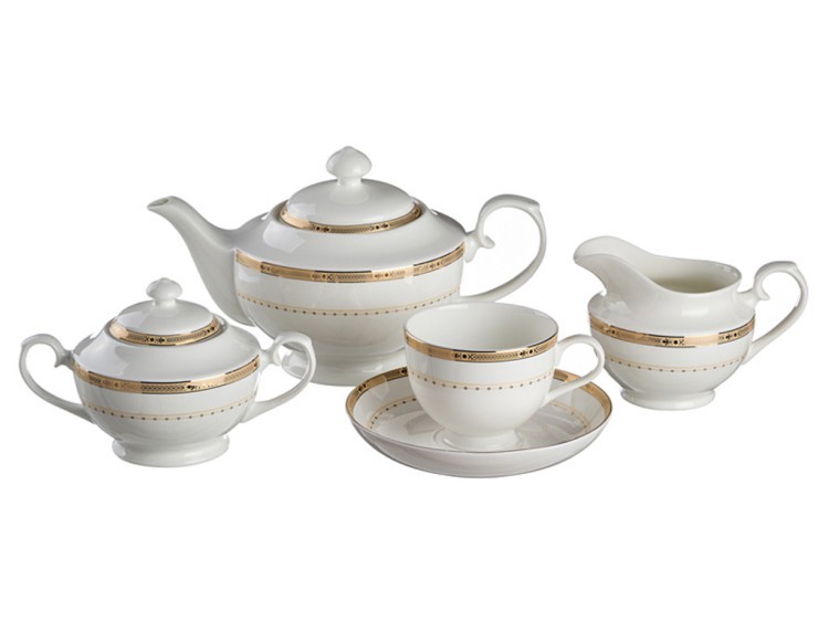 Чайный сервиз на 6 персон 15 пр.1200/220 мл. Porcelain Manufacturing (133-181) 