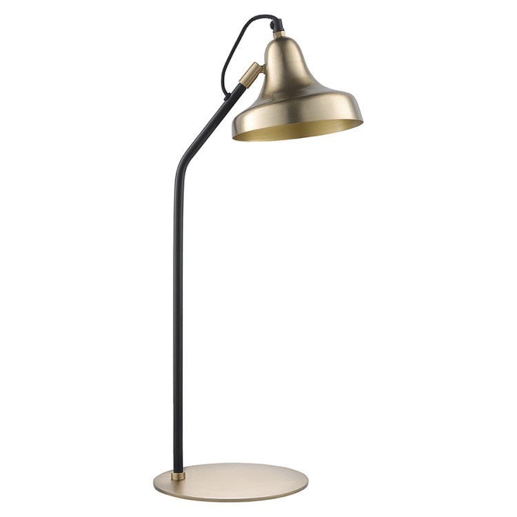 Лампа настольная enkel sand, D20х60 см, золотистая/черная (76849)