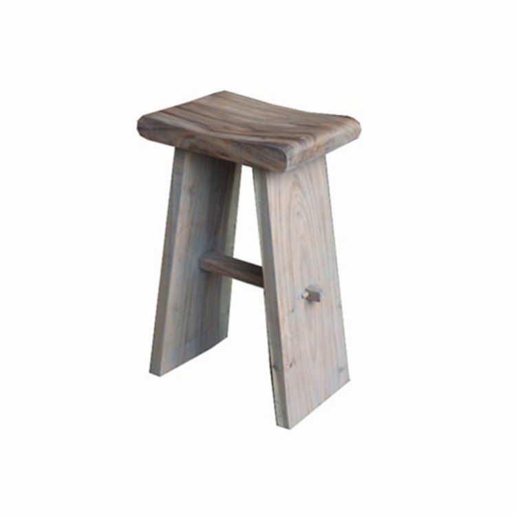 Стул барный ECST02, Тиковое дерево, natural, ROOMERS FURNITURE