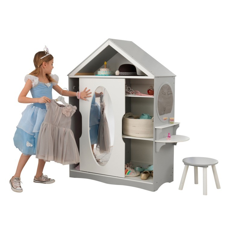 Детский шкаф для одежды, цвет: серый (13040_KE)