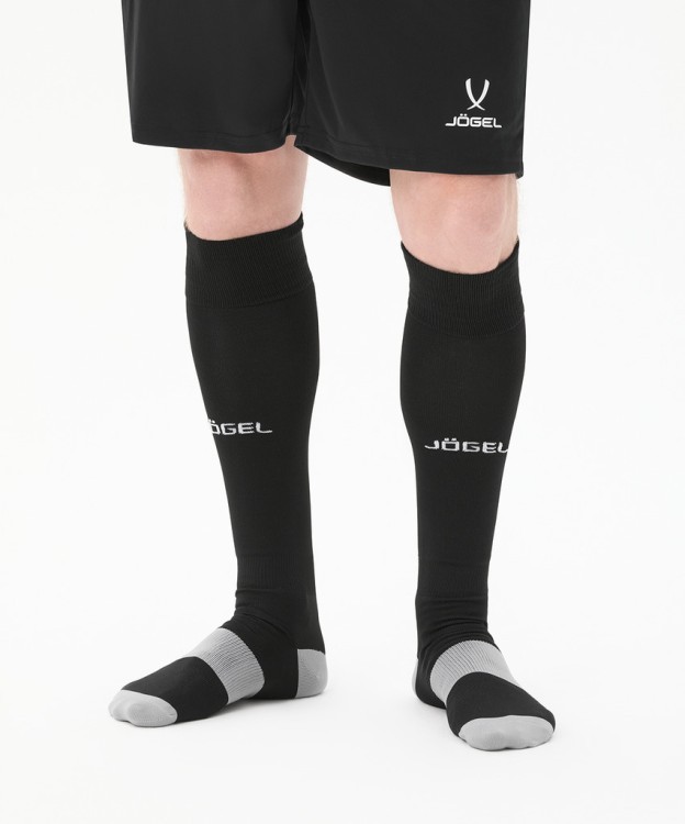 Гетры футбольные JÖGEL CAMP BASIC SOCKS, черный/серый/белый (2077034)