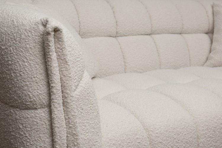 Диван двухместный GD/Prato букле экрю Orso ECRU 204*106**75см (TT-00016705)