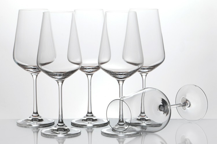 Набор бокалов для вина из 4 шт."сандра" 450 мл. высота=23,5 см. Crystalex Cz (D-674-170) 