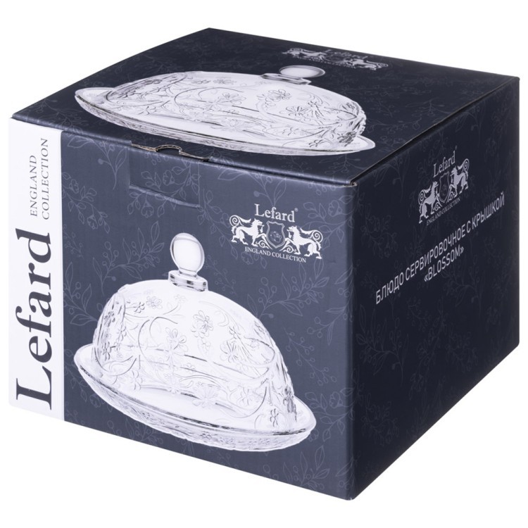 Блюдо сервировочное с крышкой "blossom" 19,5 см*14 см Lefard (691-160)
