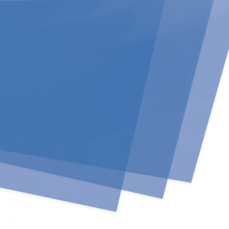 Обложки пластиковые для переплета А4 к-т 100 шт. 200 мкм прозрачно-синие Brauberg 530830 (1) (89945)