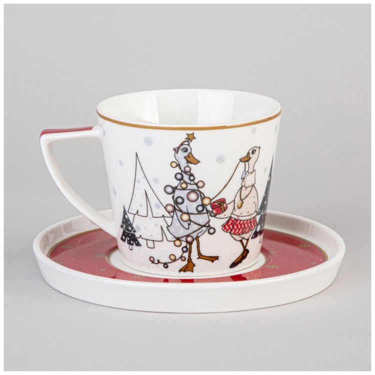 Чайная пара lefard "family christmas" 250 мл Lefard (425-162) Чайная пара lefard "family christmas" 250 мл Lefard (425-162)