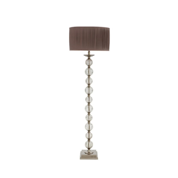 Торшер Валенсия 107150, металл, стекло, grey, ROOMERS FURNITURE