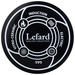 Кастрюля эмалированная lefard с крышкой, серия irises 3,8л, диа.20см подходит для индук.пл Lefard (950-753)