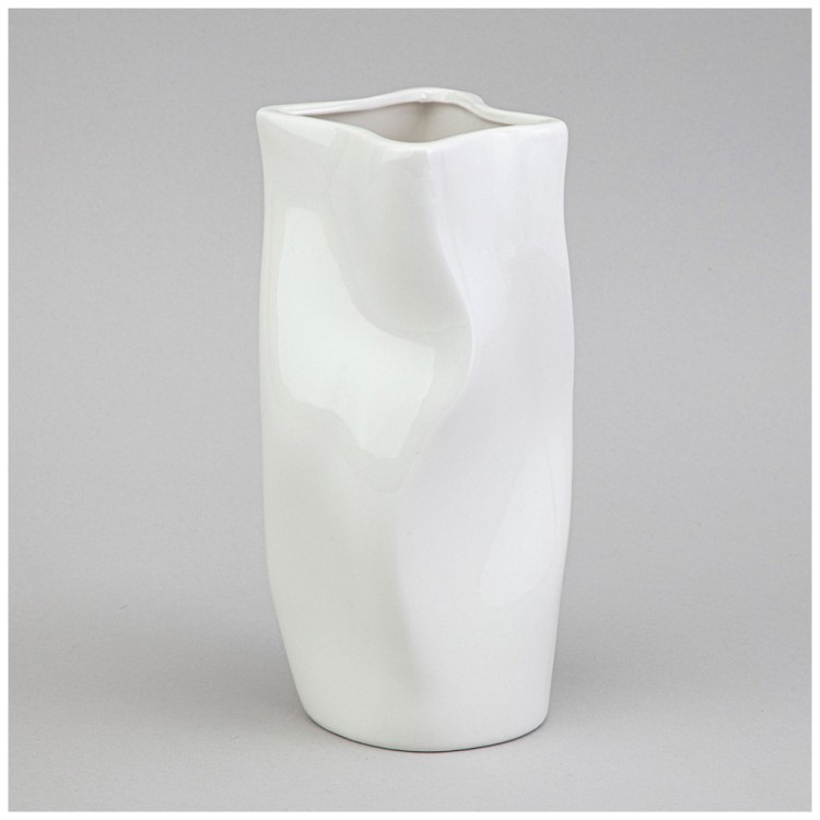 Ваза 11*11*21см цвет: белый Lefard (374-151)