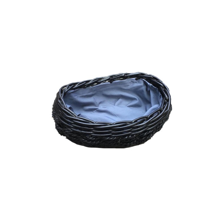 Корзина TMD- Basket 24, Ротанг, Black, ROOMERS FURNITURE